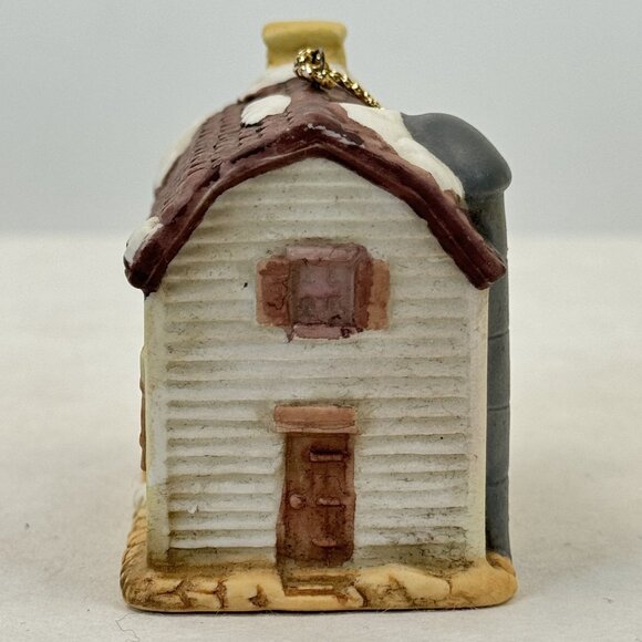 Vintage 1989 Brinn's Bakery Barn Porcelain Ornament Christmas Village 2.25" - Picture 3 of 10